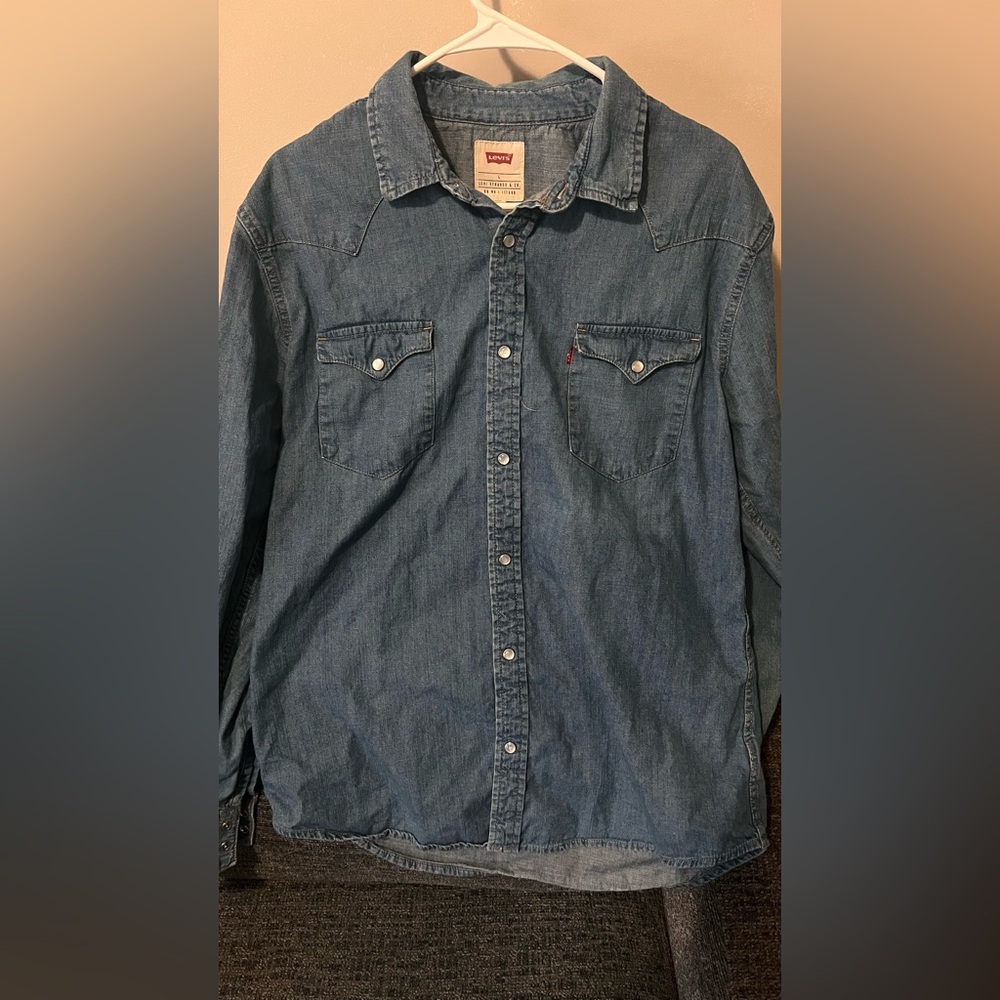 Levi’s Denim Cowboy Shirt - Large Size - Slim Fit